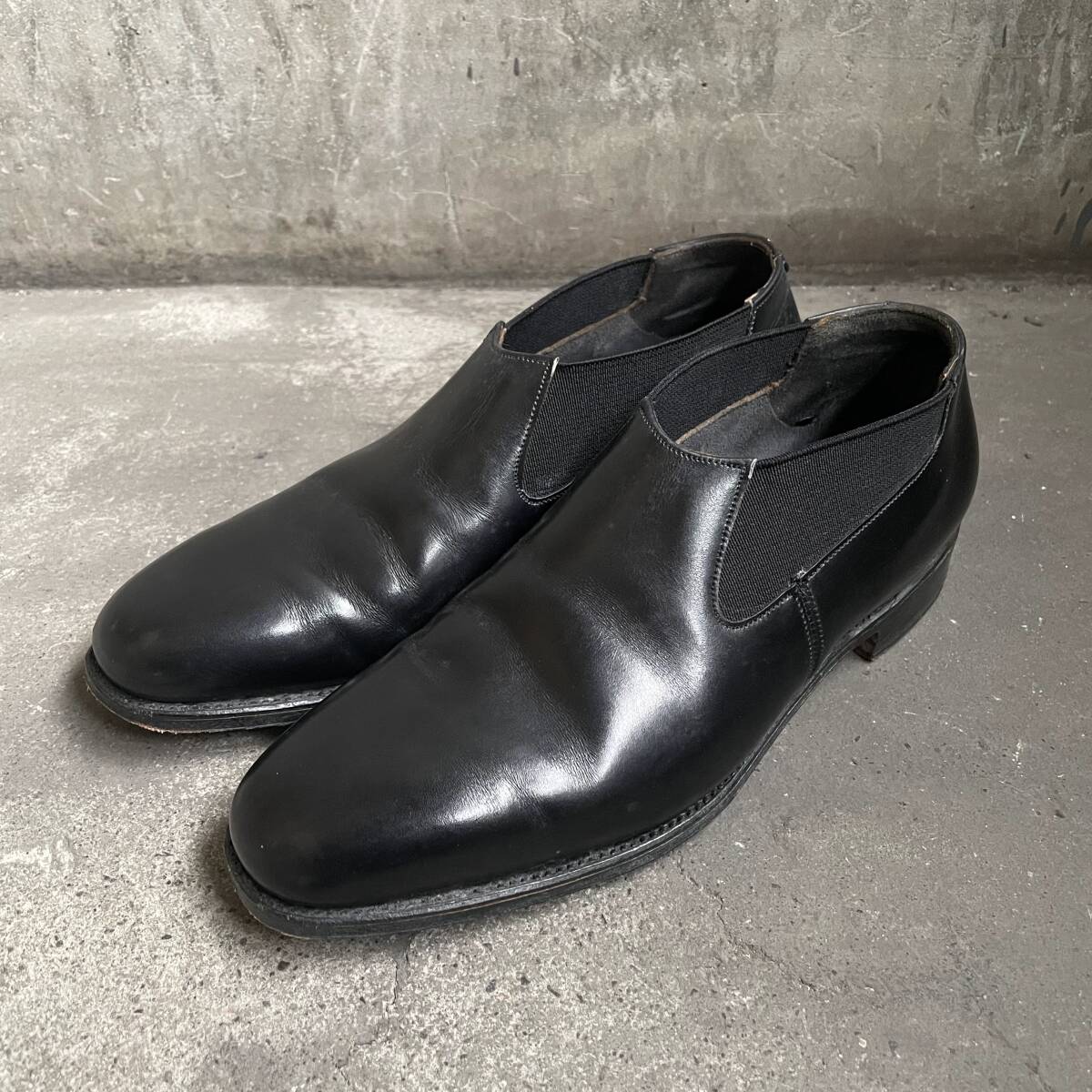 COMME des GARÇONS Low-Cut Chelsea Boots - Leather Slip-Ons - UK Made 23.5cm